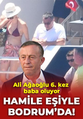72 yaşındaki Ali Ağaoğlu 6. kez baba oluyor! Hamile eşiyle Bodrum'da görüntülendi