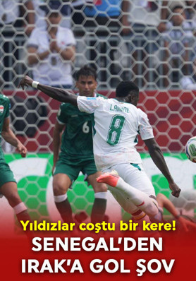 Dünya Kupası'nda gol şov! Senegal, Irak'ı sahadan sildi