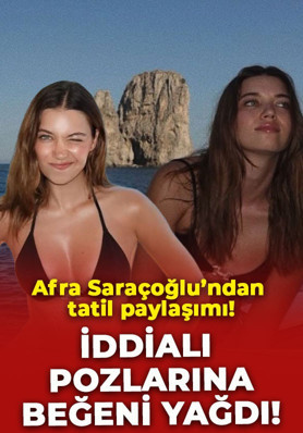 Afra Saraçoğlu İtalya tatilinden paylaştı! İddialı pozlarına beğeni yağdı