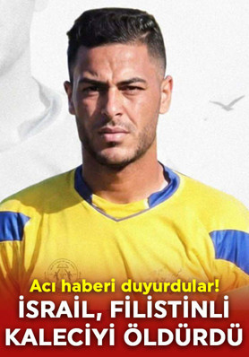 Futbol dünyasını yasa boğan ölüm! İsrail, Filistinli kaleciyi öldürdü