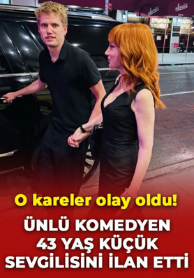 Ünlü komedyen 43 yaş küçük sevgilisiyle olay oldu: Sosyal medya hesabından ilan etti