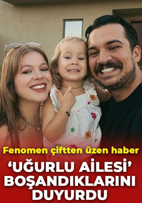 Fenomen çiftten üzen haber: 'Uğurlu Ailesi' boşandıklarını duyurdu