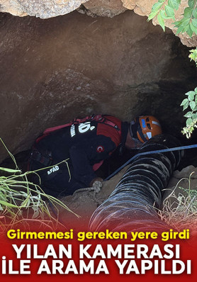 Çorum'da define aramak için mağaraya giren vatandaş dehşeti yaşadı