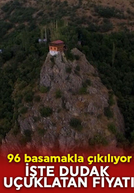 96 basamakla çıkılıyor! İşte bu ilginç evin dudak uçuklatan fiyat
