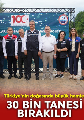 Samsun'da 30 bin tanesi doğada bırakıldı! Türkiye'nin yaşayan en eski canlısı