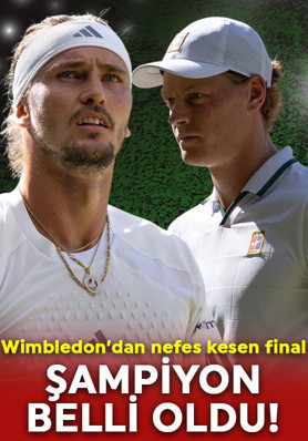 Wimbledon finalinde muhteşem geri dönüş! Zverev'e şans tanımadı! Sinner'dan üste 2.şampiyonluk