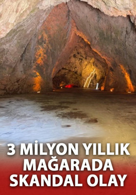 3 milyon yıllık doğa harikasına bunu da yaptılar!