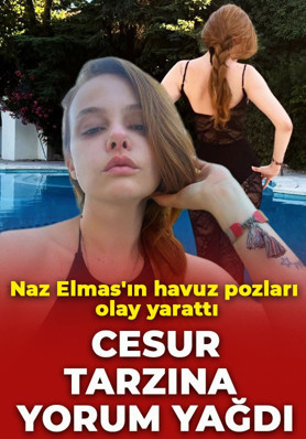 Naz Elmas'ın havuz pozları olay yarattı: Cesur tarzına yorum yağdı