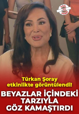 Türk Sineması’nın Sultan’ı Türkan Şoray etkinlikte görüntülendi! Beyazlar içindeki tarzıyla göz kamaştırdı