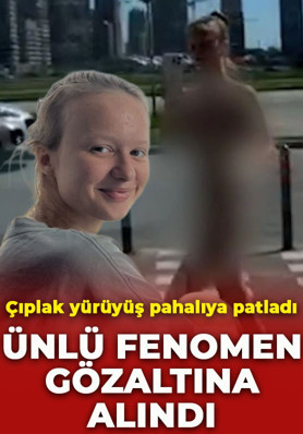 Çıplak yürüyüş pahalıya patladı! Sosyal medya fenomeni gözaltına alındı