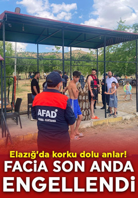 Elazığ'da facia son anda engellendi! Batan kayıktan 7 kişi kurtarıldı