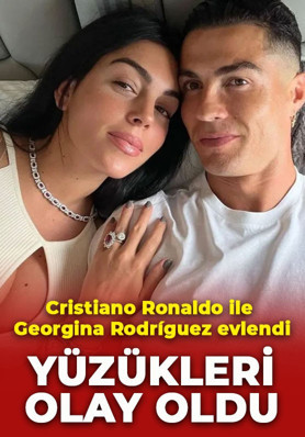 10 yıllık ilişkide mutlu son! Cristiano Ronaldo ile Georgina Rodríguez evlendi