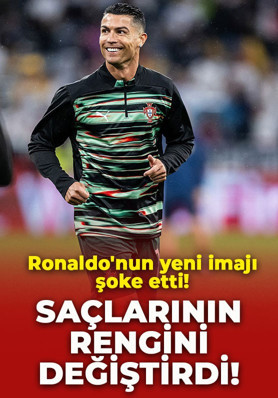 Cristiano Ronaldo'nun yeni imajı şoke etti! Saçının rengini değiştirdi, hayranlarını ikiye böldü
