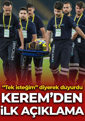 Kafa travması sonrası hastaneye kaldırılmıştı! Kerem Aktürkoğlu'ndan ilk açıklama: Tek isteğim...