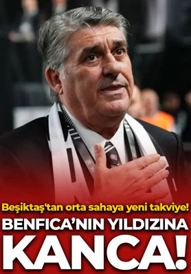 Beşiktaş'tan orta sahaya yeni takviye! Benfica'nın yıldızına kanca