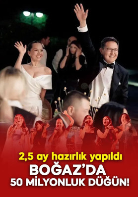 Boğaz’da 50 milyonluk düğün!