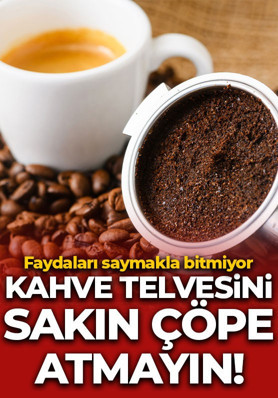 Kahve telvesini sakın çöpe atmayın! Faydaları saymakla bitmiyor: Bakın ne işe yarıyor