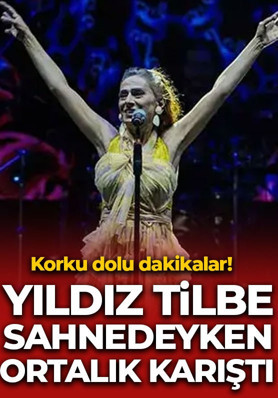 Eğlence bir anda kavgaya dönüştü! Yıldız Tilbe sahnedeyken ortalık karıştı!
