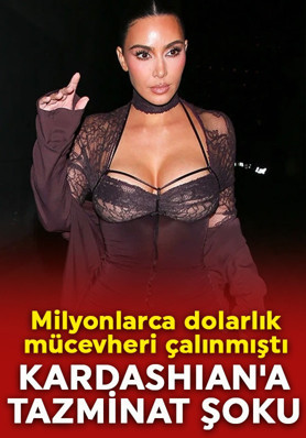 Milyonlarca dolarlık mücevheri çalınmıştı! Kim Kardashian'a tazminat şoku
