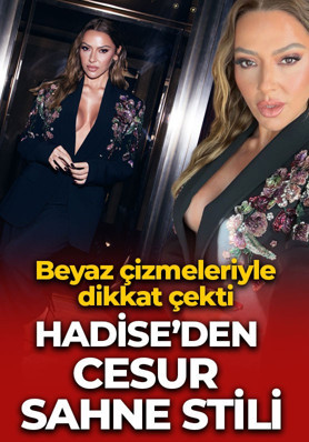 Hadise adeta sahnede kendinden geçti! Cesur kostümü olay oldu