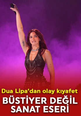 Dua Lipa’nın büstiyerindeki detay şaşırttı! Her biri tek tek dikildi