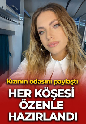 Eda Ece kızının odasını paylaştı! Detayları dikkat çekti
