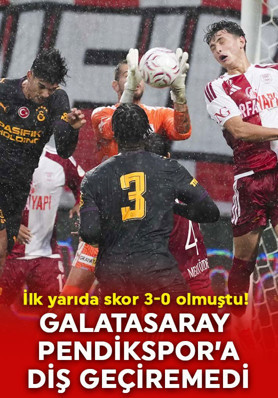 Goller yağmur gibi yağdı! Galatasaray, Pendikspor'a diş geçiremedi