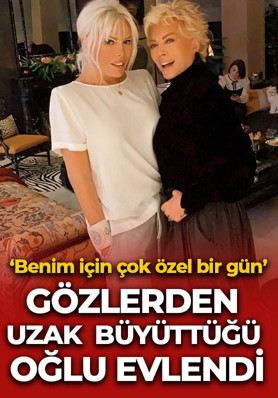 Semiramis Pekkan’ın gözlerden uzak büyüttüğü oğlu evlendi