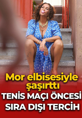 Hülya Avşar tenis maçı öncesi tarzıyla ezber bozdu