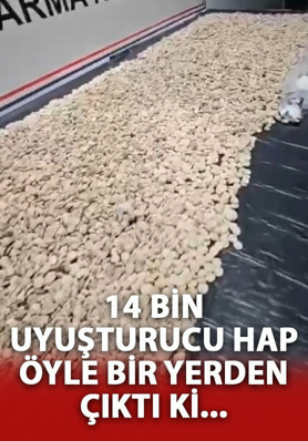 Şanlıurfa'da tuvaletten 14 bin hap çıktı!