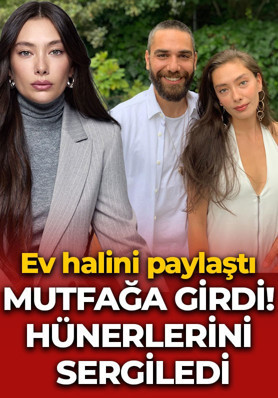 Neslihan Atagül mutfağa girdi! Doğal haliyle dikkat çekti