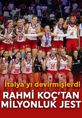 İki şampiyonluk sonrası dev destek! Filenin Sultanları'na Rahmi Koç'tan milyon euroluk ödül