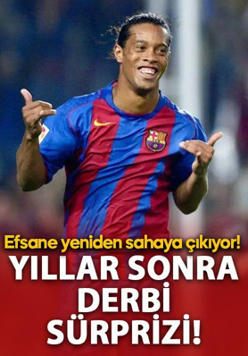 Ronaldinho’dan yıllar sonra derbi sürprizi! Sahalara geri dönüyor