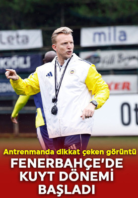 Fenerbahçe’de Dirk Kuyt dümene geçti! İlk antrenmanda dikkat çeken görüntü