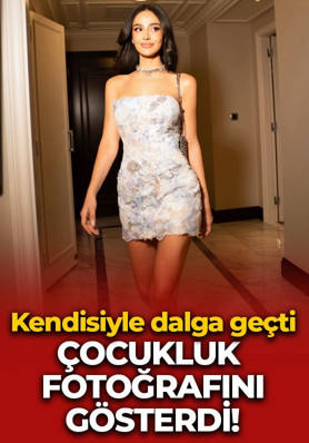 Elif Buse Doğan çocukluk fotoğrafını gösterdi! Esprisi güldürdü