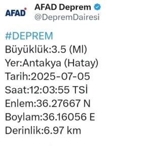 Son dakika: Hatay'da deprem oldu - Resim : 1