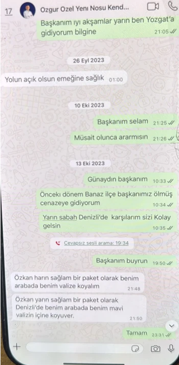 Özgür Özel'den, 'Mavi valiz ile para aldı' iddiasına ilk açıklama: Silinen ve benim lehime olan bir şey var - Resim : 2