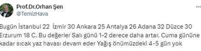 İstanbul, İzmir, Ankara, Antalya, Adana, Düzce ve Erzurum... Salı günü artacak Cumaya kadar devam. Önümüzdeki 4-5 gün bizden uzak - Resim : 1