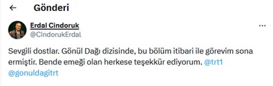 Gönül Dağı dizisinde şok ayrılık! Ünlü oyuncu sosyal medya hesabından açıkladı! “Görevim sona erdi” - Resim : 2
