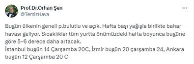 İstanbul, Ankara, İzmir... Bu hafta tüm yurdu etkisi altına alacak. Hepsi tek tek açıklandı - Resim : 1
