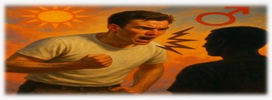 Biraz Öfkeli, Huzursuz ya da Sabırsız! Güneş – Mars Karesi - Resim : 1
