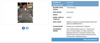 Beşiktaş'ın orijinal ürününe Bakanlık'tan şok karar! 1.199 liraya satılıyordu: Piyasadan toplatılıyor - Resim : 1
