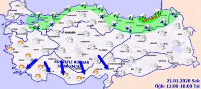 Meteoroloji bölge bölge uyardı!.. Yola çıkacaklar dikkat!.. Kar, fırtına..! - Resim : 2