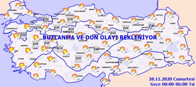 Bu bölgelerde yola çıkacaklar dikkat!.. Meteoroloji saat verdi!.. Sis, buzlanma, don..! - Resim : 2