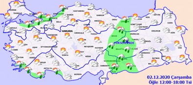 Bu bölgelerde yaşayanlar dikkat!.. Meteoroloji saat verdi!.. Buzlanma, sis, sağanak, kar..! - Resim : 2