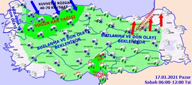 Meteoroloji saat verdi!.. Yoğun kar geliyor! - Resim : 1