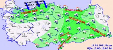 Meteoroloji saat verdi!.. Yoğun kar geliyor! - Resim : 2
