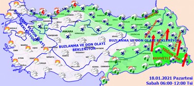 Meteoroloji saat verdi!.. Kuvvetli kar ve fırtına geliyor! - Resim : 1