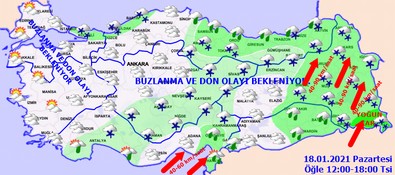 Meteoroloji saat verdi!.. Kuvvetli kar ve fırtına geliyor! - Resim : 2