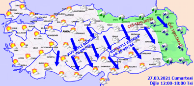 Meteoroloji bölge bölge uyardı!.. Önleminizi alın, kuvvetli vuracak! - Resim : 2